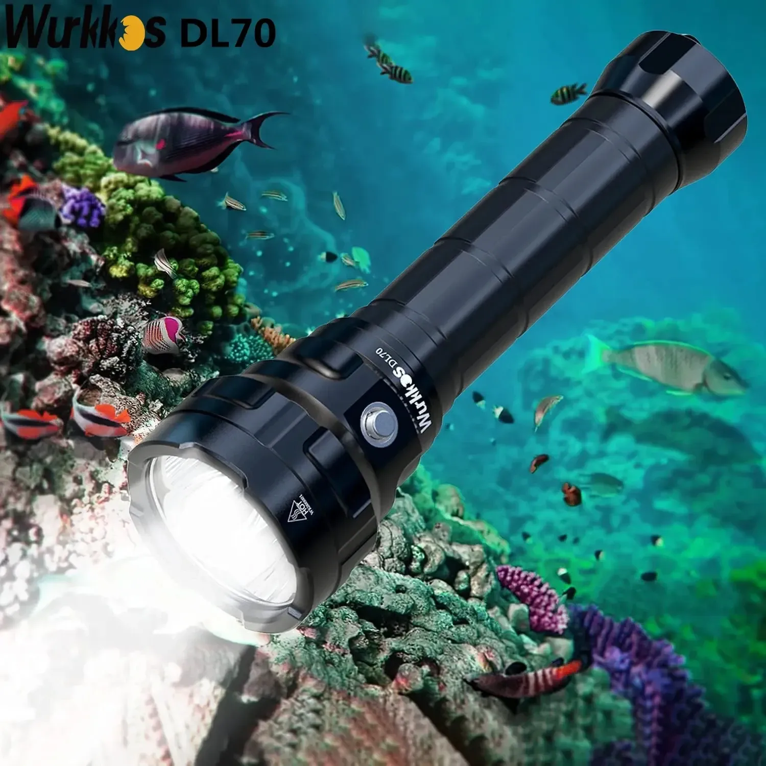 كشاف غوص Wurkkos DL70 فائق السطوع ومقاوم للماء