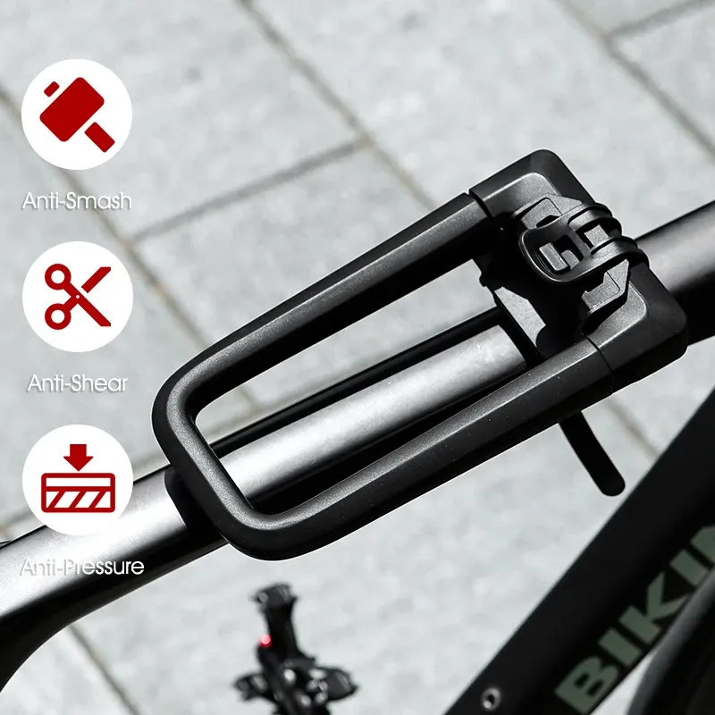 قفل U معدني سميك مضاد للسرقة للدراجات والسكوتر من WEST BIKING
