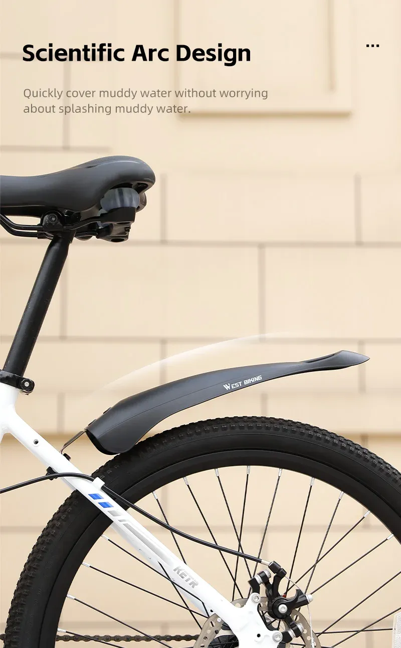 طقم واقيات طين عريضة للدراجات الجبلية مقاس 20/22/24 بوصة من WEST BIKING