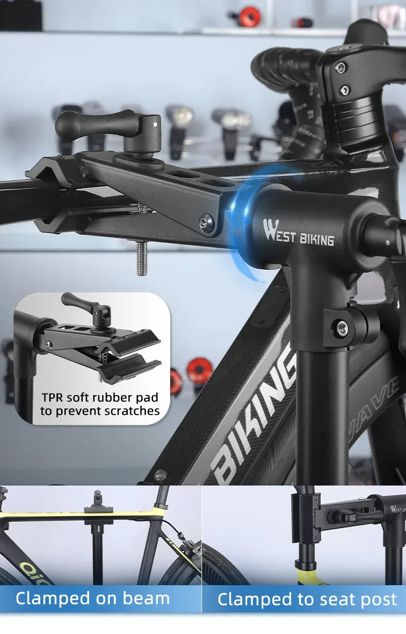 حامل صيانة دراجات قابل للطي من WEST BIKING