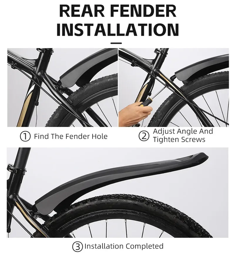 طقم واقيات طين عريضة للدراجات الجبلية من WEST BIKING