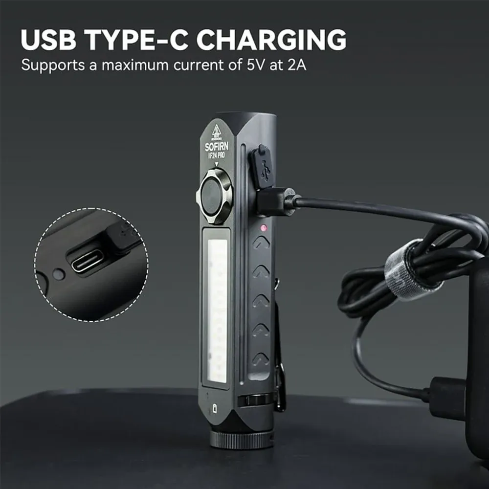 كشاف سوفرن IF24 برو بعيد المدى مع إضاءة RGB وشحن USB-C