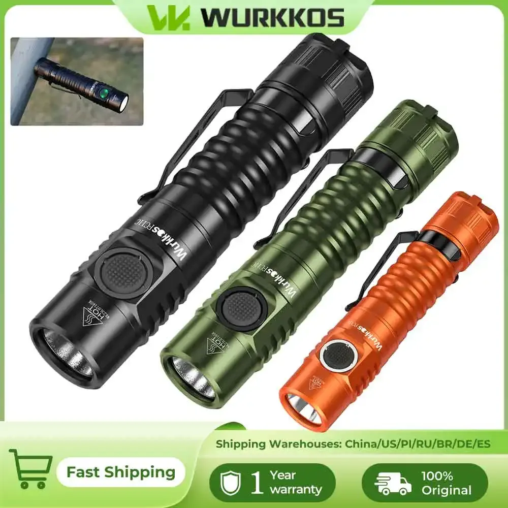 كشاف Wurkkos FC11C الجيبي بإضاءة 519A وشحن USB-C