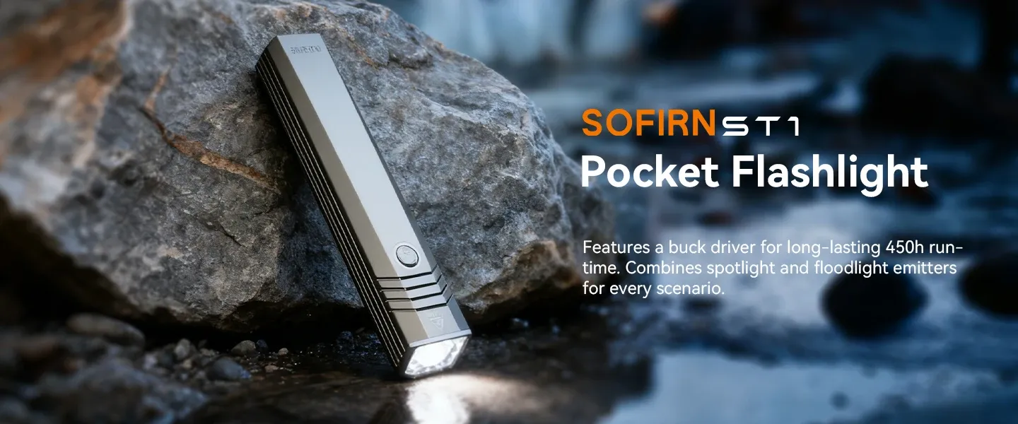 كشاف سوفرن ST1 جيبي 1500 لومن بشحن USB-C