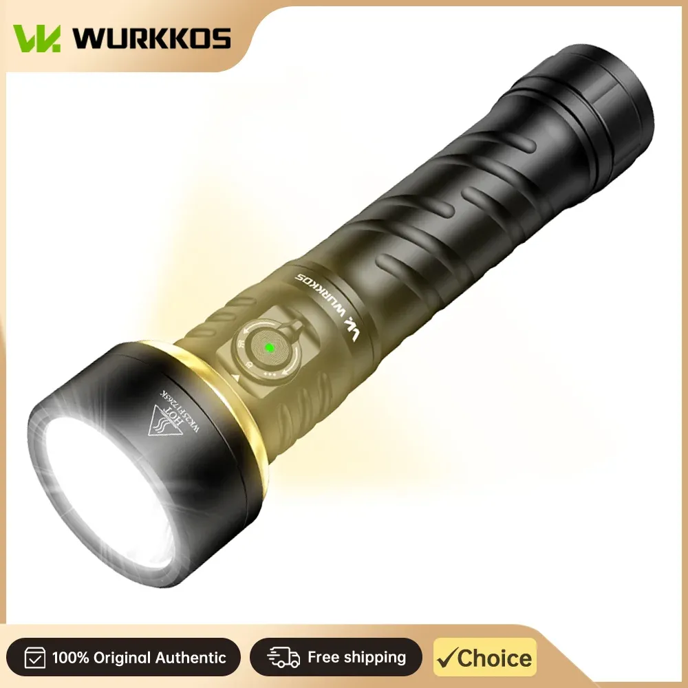 كشاف Wurkkos TS27 بعيد المدى بإضاءة RGB وشحن قابل لإعادة الاستخدام