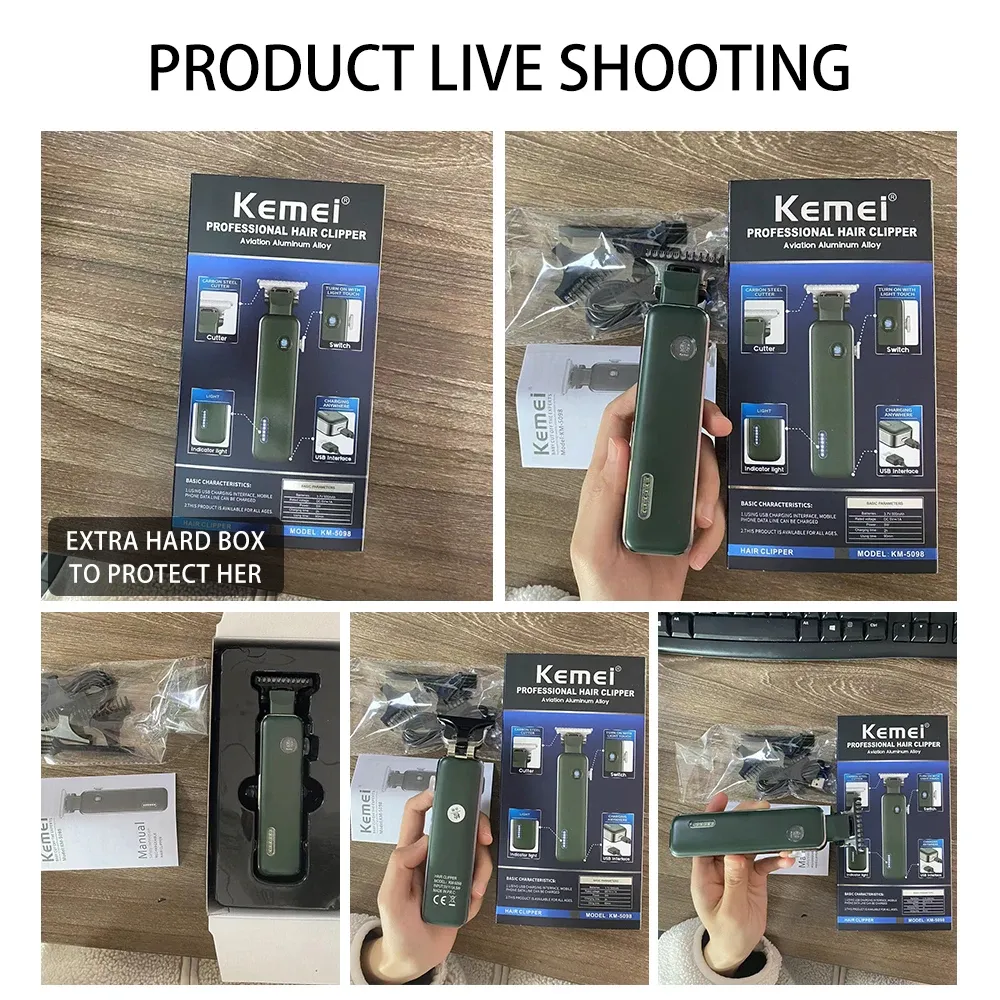 ماكينة تشذيب كيمي KM-5098 بتحديد دقيق وشفرات T