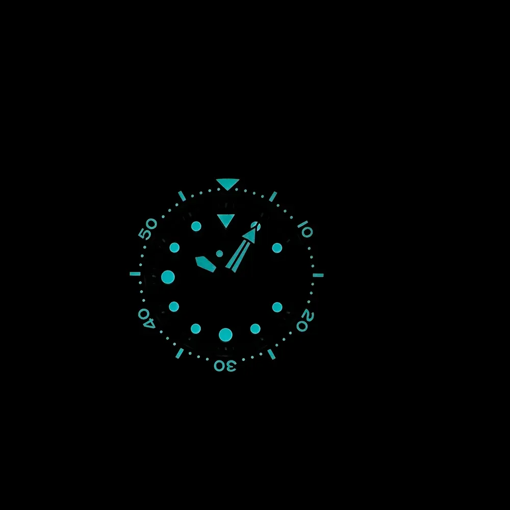 ساعة غوص أوتوماتيكية STEELDIVE SD1975W بقرص أسود