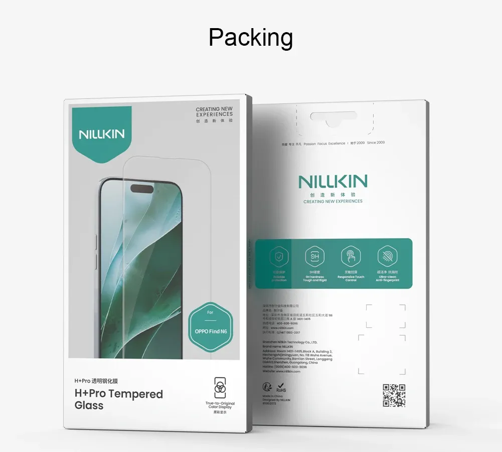 واقي شاشة زجاجي فائق النحافة لهاتف OPPO Find N6 5G من NILLKIN