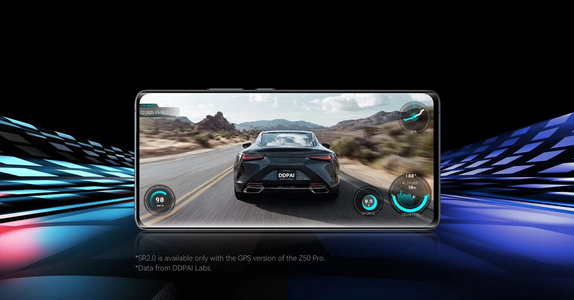 كاميرا داش كام DDPAI Z50 Pro 4K بشاشتين وGPS مدمج