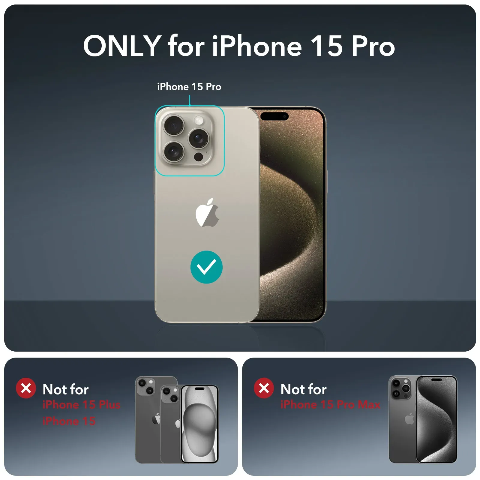 كفر ESR المغناطيسي الكامل لهاتف iPhone 15 Pro Max مع واقي زجاجي مدمج وحامل