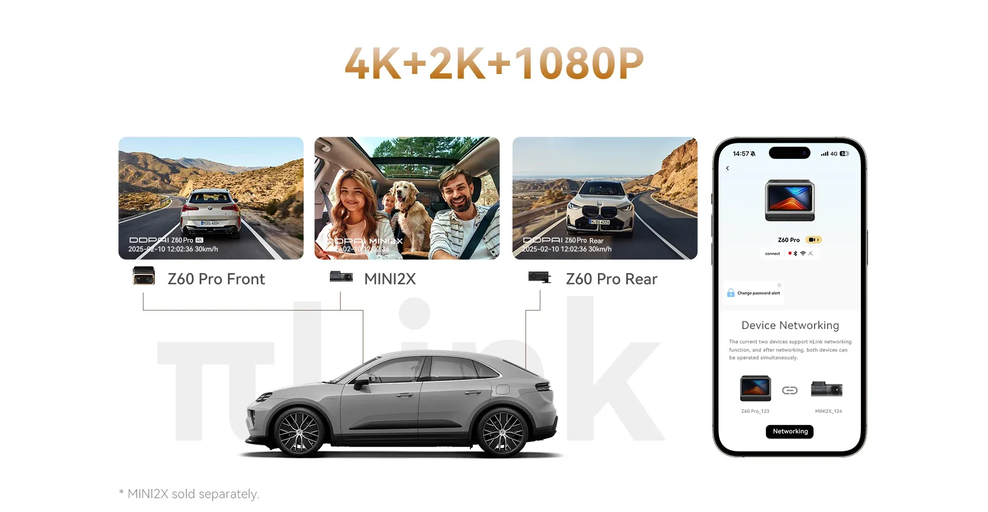 كاميرا قيادة DDPAI Z60 Pro بدقة 4K مع GPS وواي فاي 5GHz
