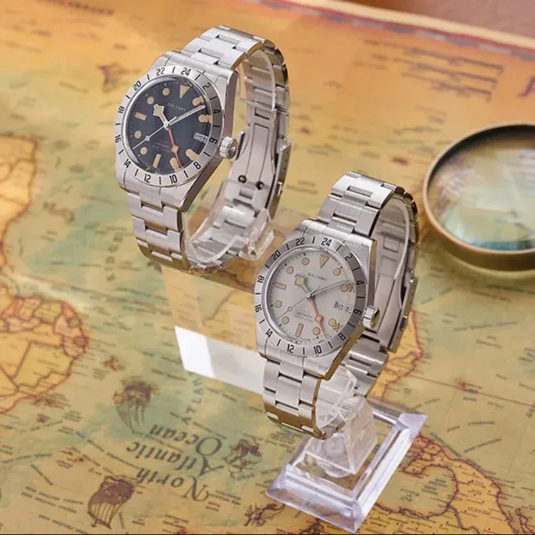 ساعة بالتاني غواص GMT أوتوماتيكية 39 مم بزجاج ياقوتي