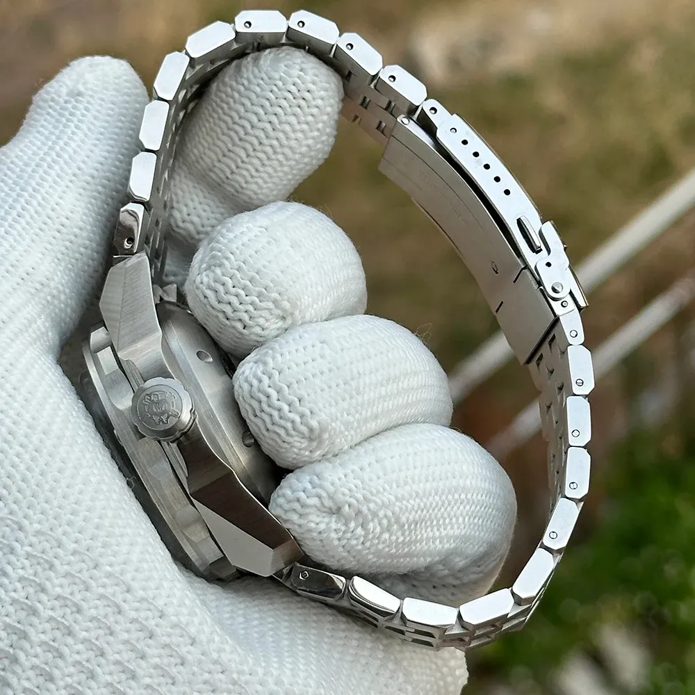 ساعة STEELDIVE SD1960 غواص أوتوماتيكية 45 مم بعلبة فولاذية وزجاج ياقوتي