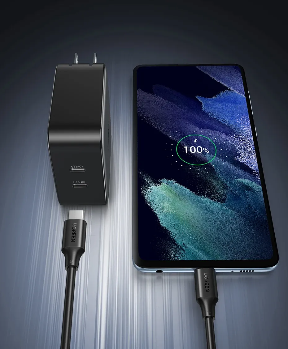 كابل UGREEN USB-C إلى USB-C للشحن السريع 100 واط