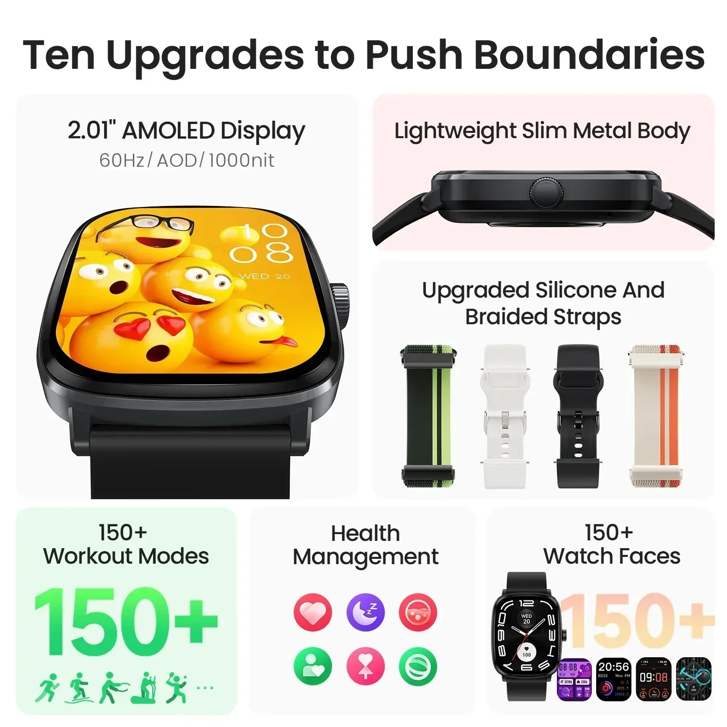 ساعة Haylou RS5 الذكية بشاشة AMOLED ومكالمات بلوتوث