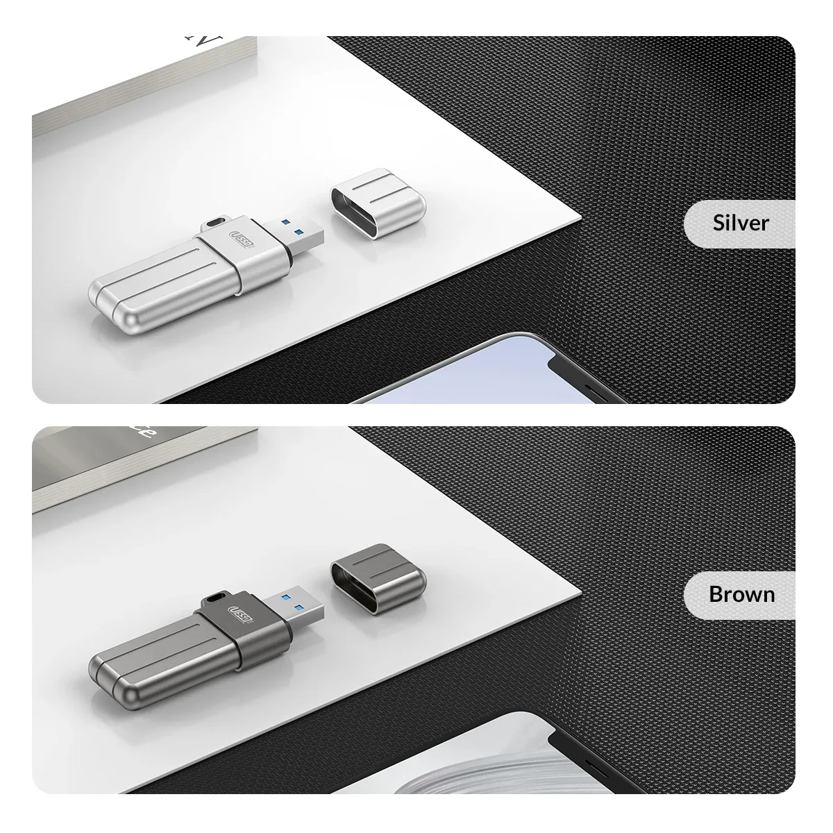 فلاشة ORICO معدنية ثنائية المنفذ USB 3.2 بسرعات عالية