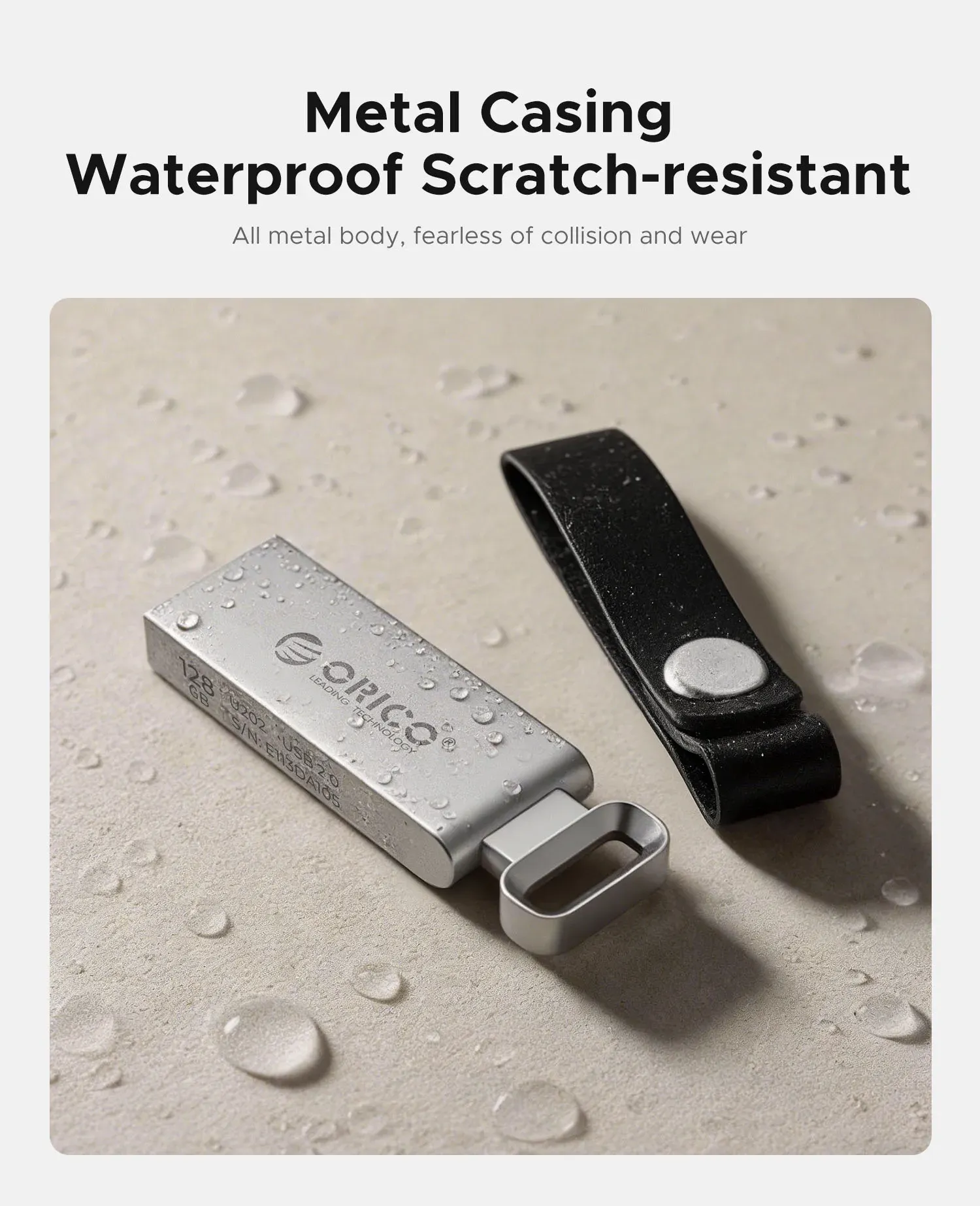 فلاشة معدنية مدمجة من ORICO بمنفذ USB 2.0 وOTG