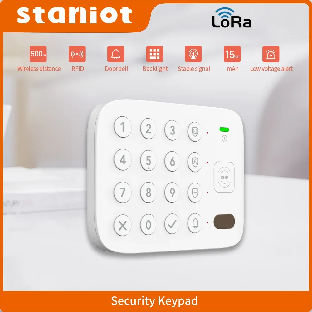 لوحة مفاتيح لمس لاسلكية بتقنية LoRa من ستانيـوت لربط إنذار Secpanel 7 Pro