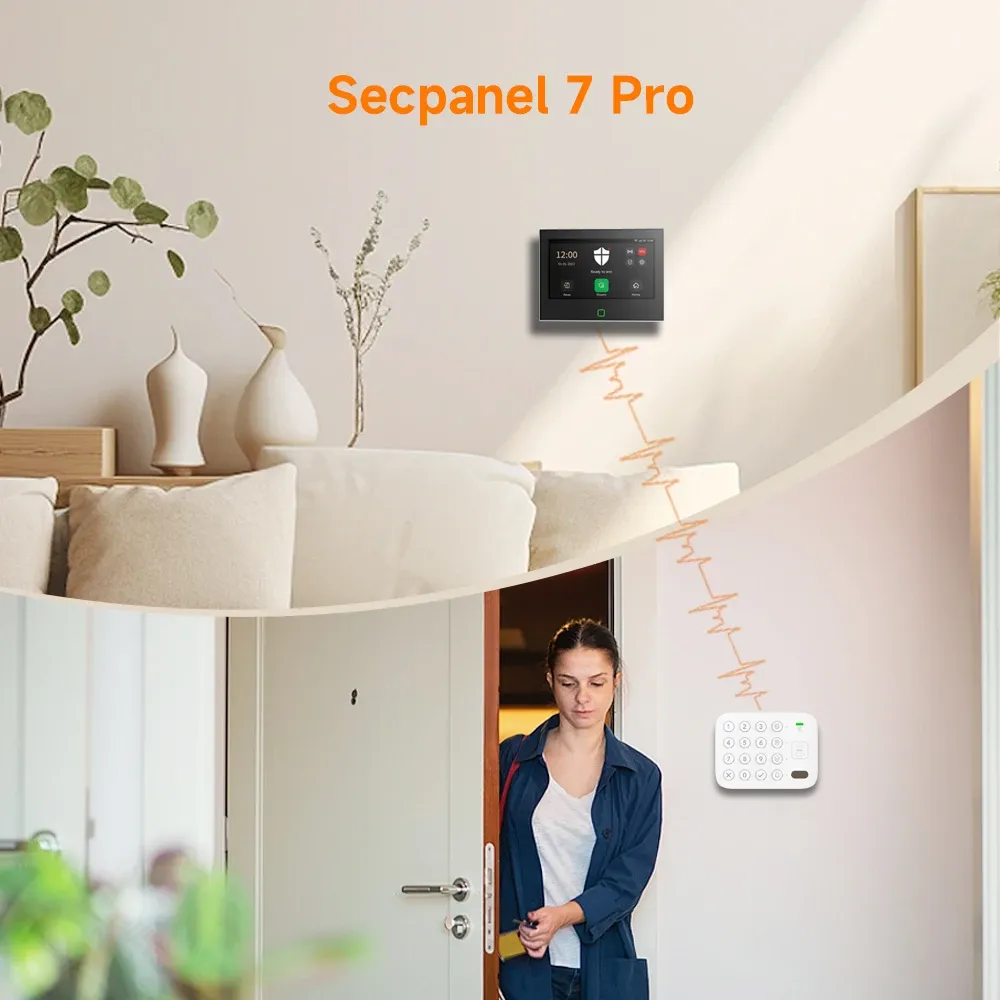 لوحة مفاتيح لمس لاسلكية بتقنية LoRa من ستانيـوت لربط إنذار Secpanel 7 Pro