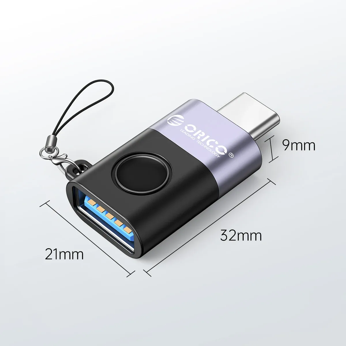 محوّل ORICO ميني OTG من Type-C إلى USB 2.0 للشحن ونقل البيانات